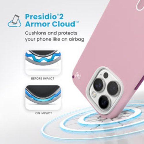 Speck Presidio2 Pro ClickLock Case with MagSafe for Apple iPhone 16 Pro Max - Wednesday Pink SHOP ONLINE