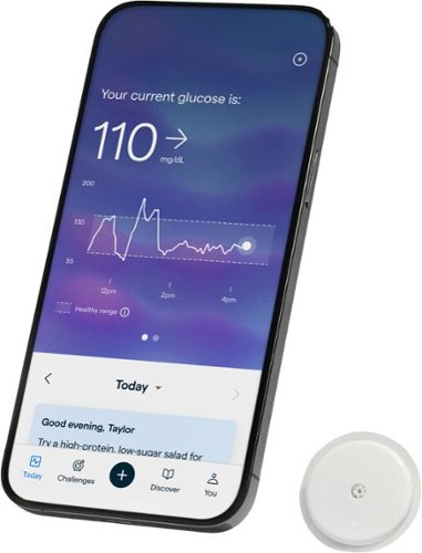 Abbott - Lingo Continuous Glucose Monitor (CGM) & App. Made by Abbott. Know the impact of what you eat - White