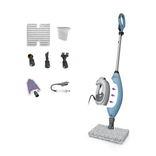 Shark - Lift-Away 5-in-1 Steam Mop with Detachable Handheld Steamer - Blue-Front_Standard 