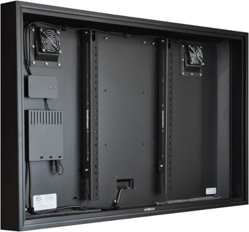 Apollo Enclosures - Apollo 43" Deluxe Outdoor TV Enclosure for 39" to 43" TVs, Quality Aluminum Construction, UL/CSA certified for safety - Black-Angle_Standard 