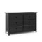 Storkcraft - Kenton 6-Drawer Double Dresser - Black-Front_Standard