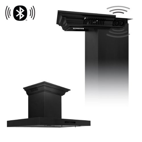 ZLINE - 30 inches - Externally Vented - Wall Range Hood - Black Stainless Steel