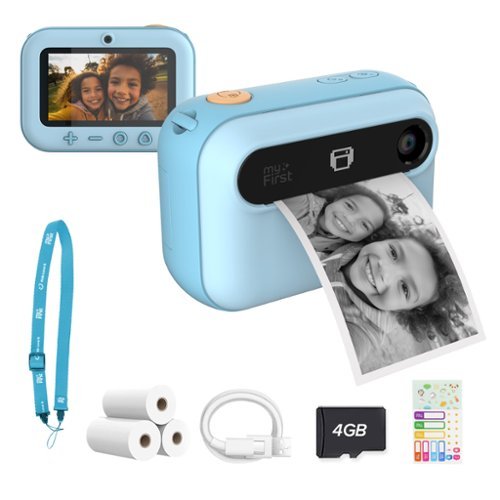 myFirst - Camera Insta 20 - Instant Print Digital Camera for Kids with 16MP Photo, 1080P Video, Support MicroSD Card - Blue-Front_Standard 