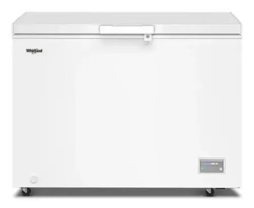 Front. Whirlpool - Whirlpool 11 cu. ft. Chest Freezer with 2 Storage Baskets - White.