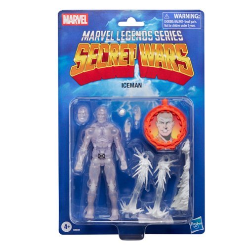 Marvel - Legends Series Secret Wars Ice Man, X-Men Retro Comics Collectible 6-Inch Action Figure with Shield - Red, Blue, Gold