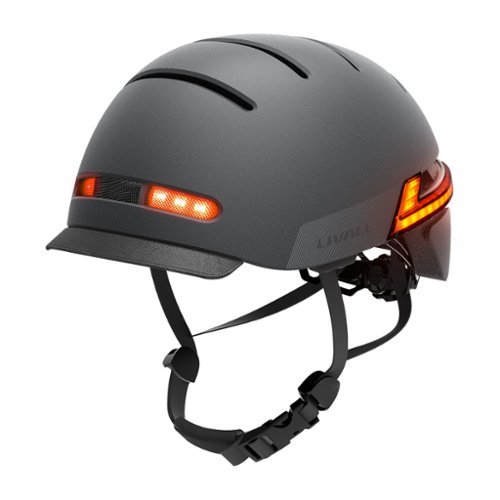 LIVALL - BH51M NEO Smart Bike Helmet with speakers, Smart Lighting, Fall Detection & SOS Alert - Medium - Black-Front_Standard 
