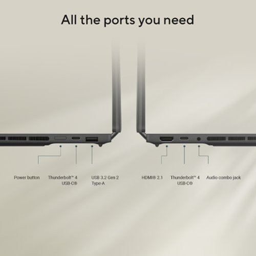 ASUS Zenbook Duo Dual 14 3K OLED Touch Laptop - Intel Core Ultra 9 386H - 32GB Memory - 1TB SSD - Moher Gray BUY IN EUROPE