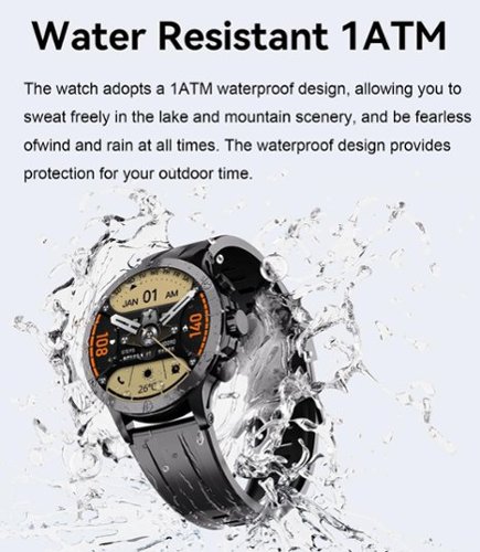 IMIKI Xplorer Pro GPS Smartwatch, 6 Satellite Positioning, Stainless Steel Body, 1ATM Waterproof, 450mAh, 1.6 AMOLED Display - Black BUY IN EUROPE