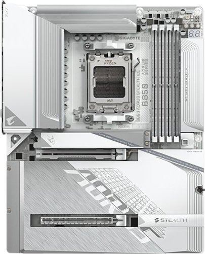 GIGABYTE - B850 AORUS STEALTH ICE (Socket AM5) AMD B850 ATX DDR5 Wi-Fi 7 Motherboard - White