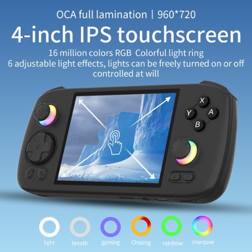 Anbernic RG406H 4 IPS Touchscreen Retro Gaming Handheld - Android 13 - Unisoc T820 - 8GB RAM with 128GB SSD - Black GLOBAL SHIPPING