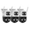 Defender - AI POWERED Guard Pro 3K PLUS Dual Lens PTZ Wi-Fi 6 Plug-in Security Camera - 3 Pack - White-Front_Standard