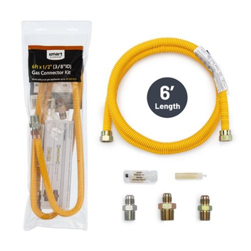 Smart Choice - 6' X 1/2" Gas Connector Kit