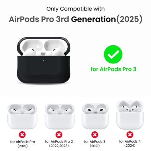 Ornarto for AirPods Pro 3 Case 2025, Compatible with MagSafe