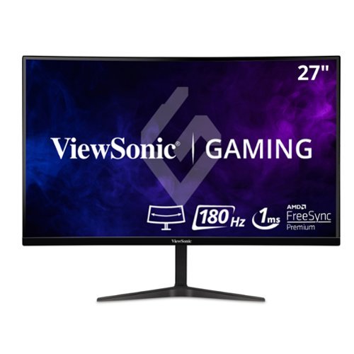 ViewSonic - VX2718-PC-MHD 27" LCD Curved FHD Adaptive Sync Gaming Monitor (DisplayPort and HDMI) - Black-Front_Standard 