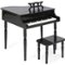 Best Choice Products - Kids Classic 30-Key Mini Piano w/ Lid, Bench, Folding Music Rack, Song Book, Stickers - Black-Front_Standard
