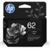 HP - 62 Standard Capacity Ink Cartridge - Black-Front_Standard