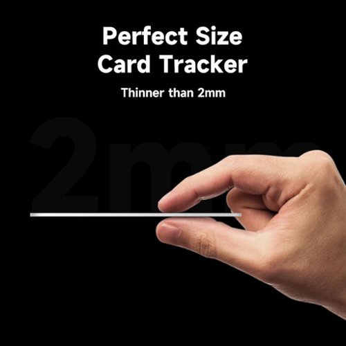 Zike Apple Find My Certified SmartCard, Slim Wallet Tracker, IPX7 Waterproof, Wireless Rechargeable Bluetooth Item Finder - Black WHERE TO BUY