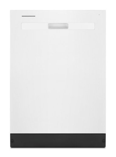 Whirlpool - Quiet Dishwasher with Boost Cycle and Pocket Handle - White-Front_Standard 