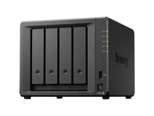 Synology - 4-bay DiskStation DS425+ (Diskless) - Black-Front_Standard 