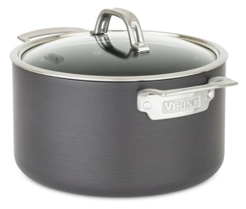 Viking - Hard Anodized Nonstick 6 Qt. Covered Dutch Oven - Black-Angle_Standard 