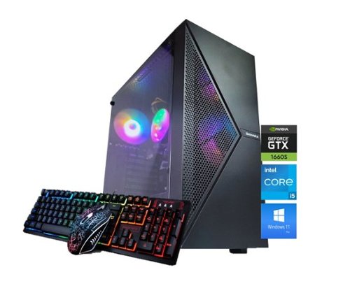 Odyssey Computers - Sahara V1 Gaming Desktop, Intel Core i5 upto 4.1GHz - 16GB RAM - 1TB NVMe SSD - NVIDIA GeForce GTX 1660S WiFi W11P - Black-Front_Standard 