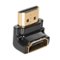 AudioQuest - HDMI 90°/N Right-Angle Adaptor Narrow-Side (N) Bend – Space-Saving HDMI Connector - Black-Front_Standard