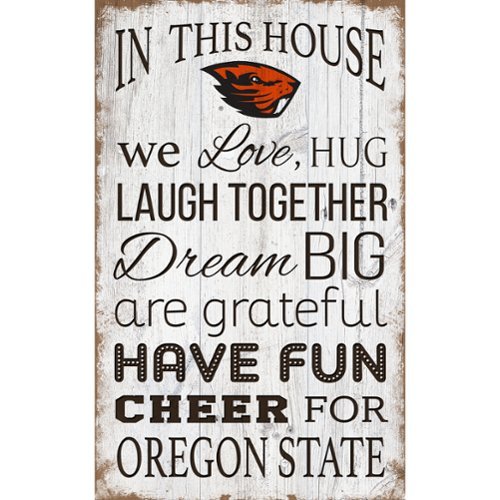 Fan Creations - Oregon State Beavers 11'' x 19'' Team In This House Sign - Multicolor-Front_Standard 