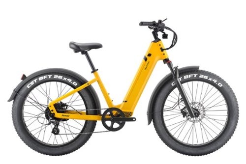 Velotric - Nomad 1 Step-Through Fat Tire Ebike with 55 miles Max Range and 25 MPH Max Speed UL Certified - Mango
