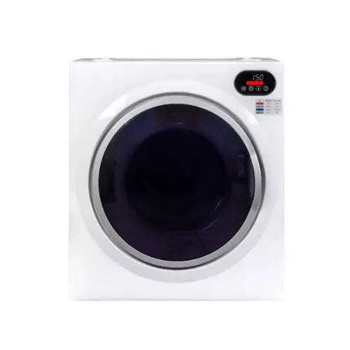 Front. Equator - Equator ED 848 Ultra Compact 2.6 cu. ft./ 10lbs Short Vented Sensor Electric Dryer Top LED Controls 110V/1400W - White.