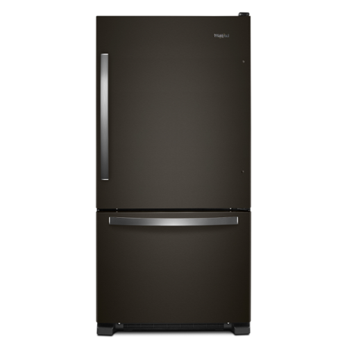  Whirlpool - 33-inch wide Bottom-Freezer Refrigerator - 22 cu. ft. .- Black Stainless - Black Stainless Steel