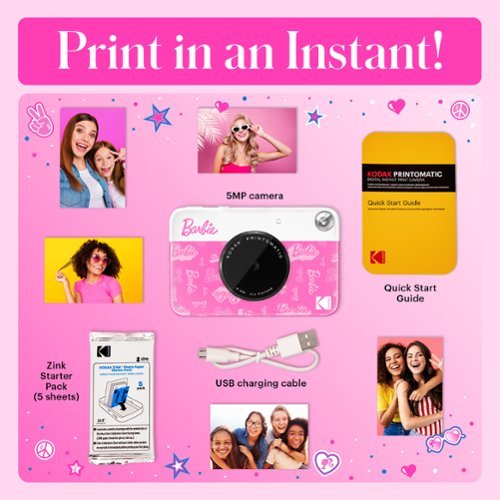 Kodak Printomatic Instant Print Camera - Instant Digital Camera Prints on Zink 2x3 Photo Paper - Signature Style GLOBAL SHIPPING