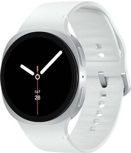 Samsung - Galaxy Watch8 Aluminum Smartwatch 44mm LTE - Silver - (2025)-Front_Standard