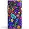 ArtsCase - StrongFit Designers Case for Samsung S22 Ultra - Cute Flowers / Blue - Pink-Front_Standard