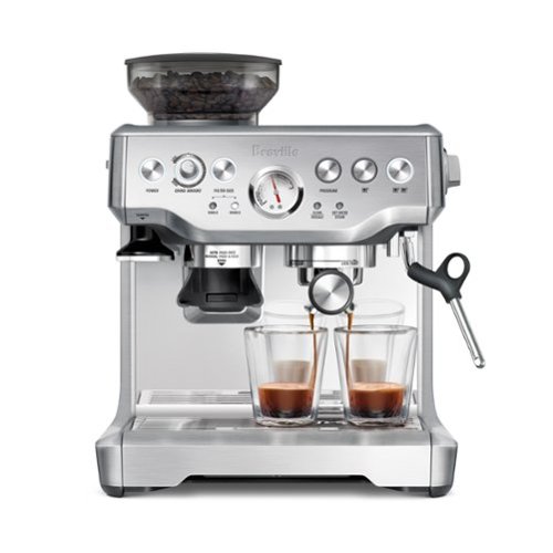 Breville - the Barista Express Espresso Machine with 15 bars of pressure, Milk Frother and integrated grinder - Stainless Steel-Front_Standard 