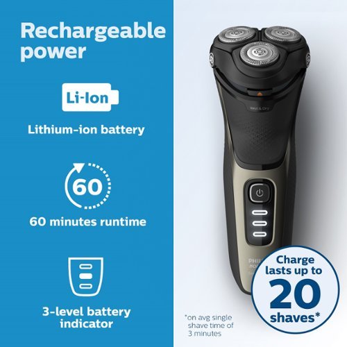 Philips Norelco CareTouch, Rechargeable Wet & Dry Shaver with Pop-Up Trimmer, S3210/51 - Ash gold HOW TO BUY
