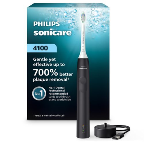Philips Sonicare - 4100 Power Toothbrush - Black-Angle_Standard 