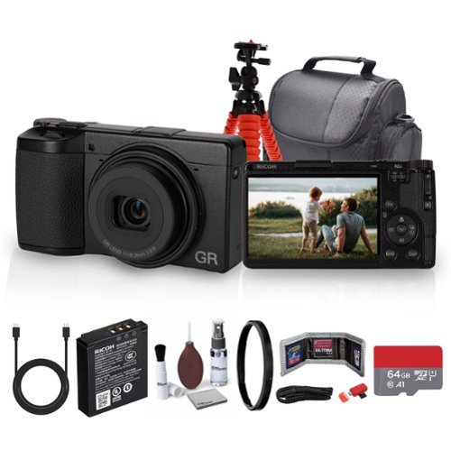 Bundle Ricoh GR IV Digital Camera | Pocket Camera with fast AF f2