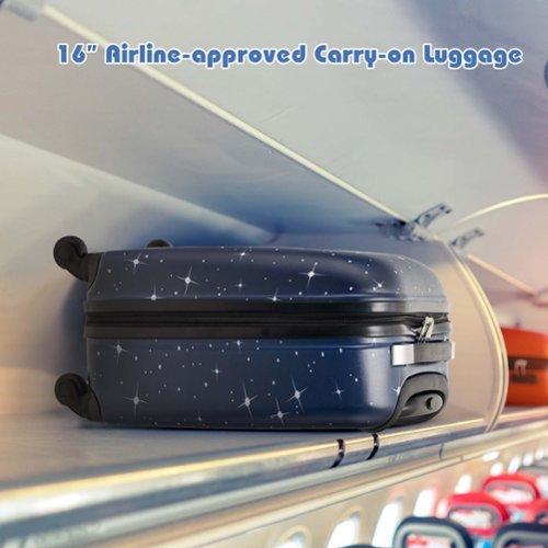 Costway 5 PCS Kids Luggage Set with Backpack Neck Pillow Luggage Tag Lunch Bag Wheels - Dark Blue WORLDWIDE DELIVERY