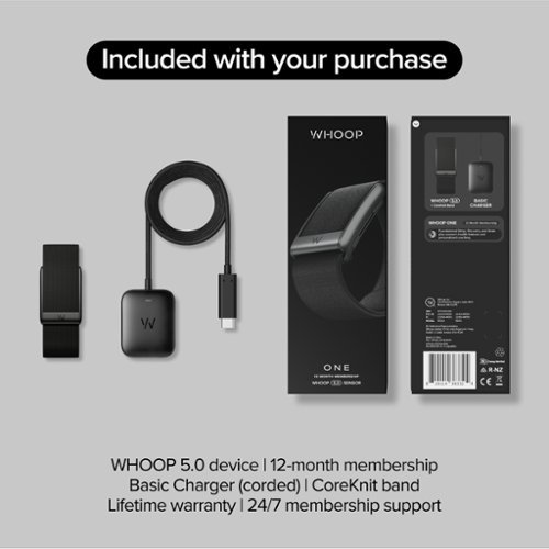 WHOOP  5.0 One - Health and Fitness Tracker - 12-Month Membership - Jet Black GLOBAL SHIPPING