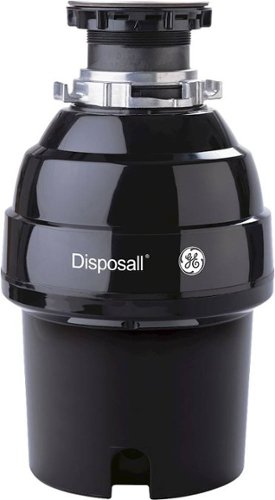 GE 3/4 HP Continuous Feed Garbage Disposer - Black