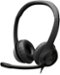 Logitech - H390 Wired USB-C On-Ear Stereo Headphones with Noise Canceling Microphone - Black-Front_Standard