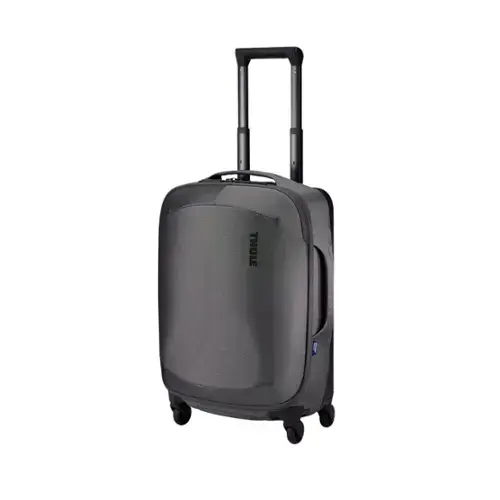 Front. Thule - Subterra 2 Carry-On Spinner Suitcase – Compact 22" Travel Luggage - Vetiver Gray.
