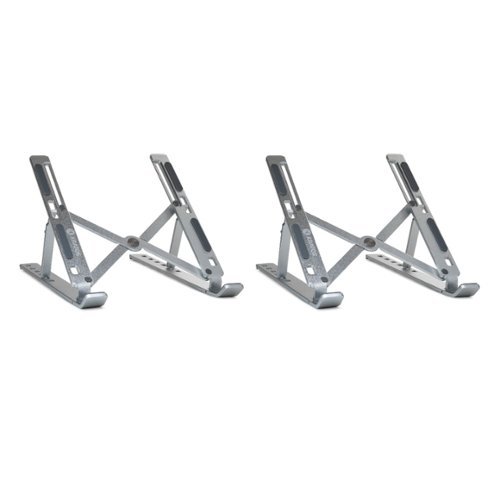 Kratos Power - Aluminum Foldable Laptop Stand (2-Pack) - Aluminium-Front_Standard 