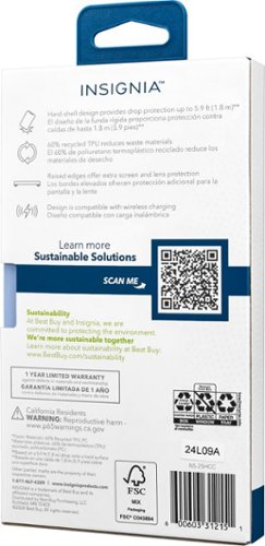 Insignia™ Hard-Shell Case for Samsung Galaxy S25 - Clear BUY IN SINGAPORE
