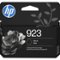 HP - 923 Standard Capacity Ink Cartridge - Black-Front_Standard