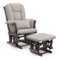 Storkcraft - Tuscany Glider and Ottoman - Espresso/Taupe Swirl-Front_Standard