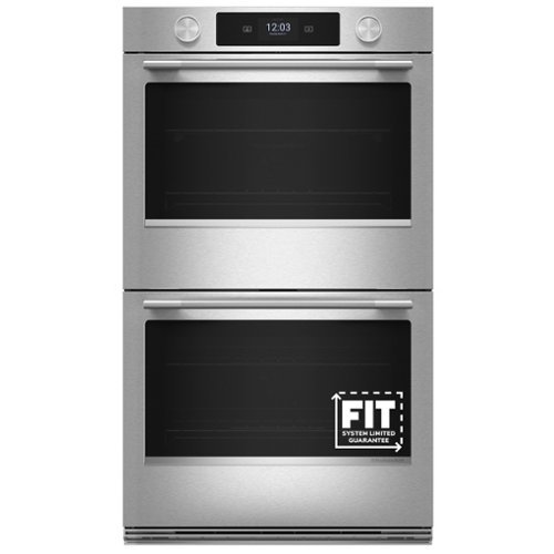 KitchenAid - 30" Smart Built-In Double Electric Wall Oven with Intelligent Cooking Camera - Stainless Steel-Front_Standard 