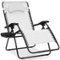 Best Choice Products - Oversized Zero Gravity Chair, Folding Outdoor Patio Recliner w/ Cup Holder - White-Front_Standard
