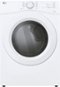 LG - 7.4 Cu. Ft. Ultra Large Stackable Smart Electric Dryer with AI Sensor Dry and LoDecibel Quiet Operation - White-Front_Standard