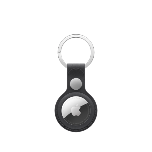 Apple - AirTag FineWoven Key Ring - Black